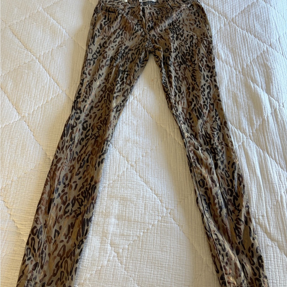 Hot Kiss Tan and Black Casual Pants